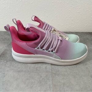 Size 6 Adidas Lite Racer Adapt 7.0 Kids Sneakers Pink Green Mesh NWT